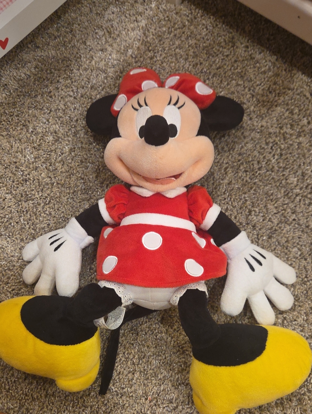 Disney Minnie Mouse Plush in Red, Black, White & Yellow